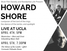 Howard Shore at UCLA Bruin Film Society Howard Shore at UCLA Bruin Film Society